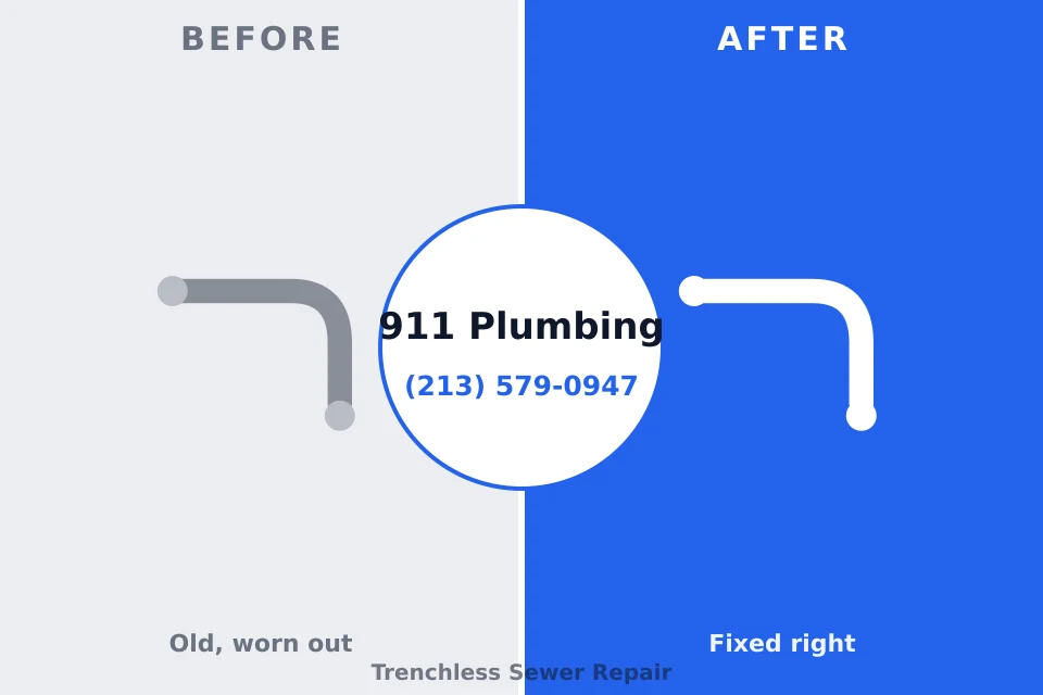 Before and after: plumbing company Jenks, OK